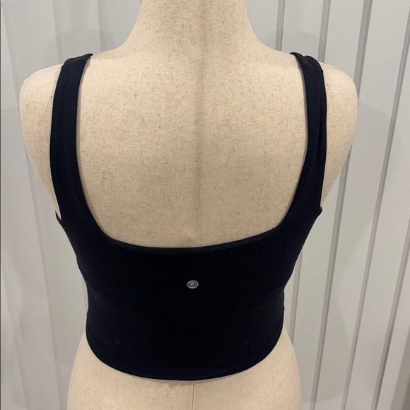 Crz yoga size medium navy blue square neck cropped tank top - Picture 4 of 5